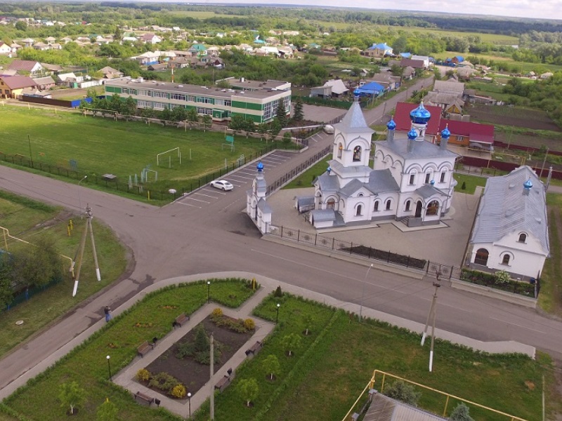 фото с панорамным видом на село Щучье.